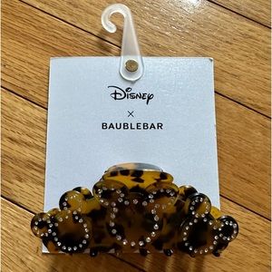 BaubleBar Disney Mickey’s Rhinestone Tortoiseshell Hair Clip NWT